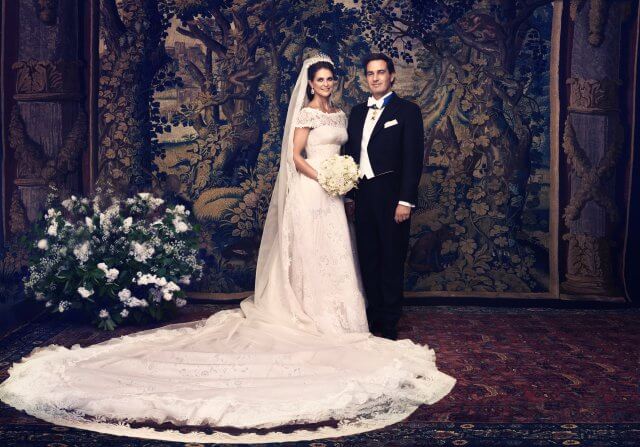 HKH Prinsesse Madeleine og Mr. Christopher O'Neill bryllupsfoto